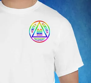 AA - 4" AA Rainbow Symbol Tee