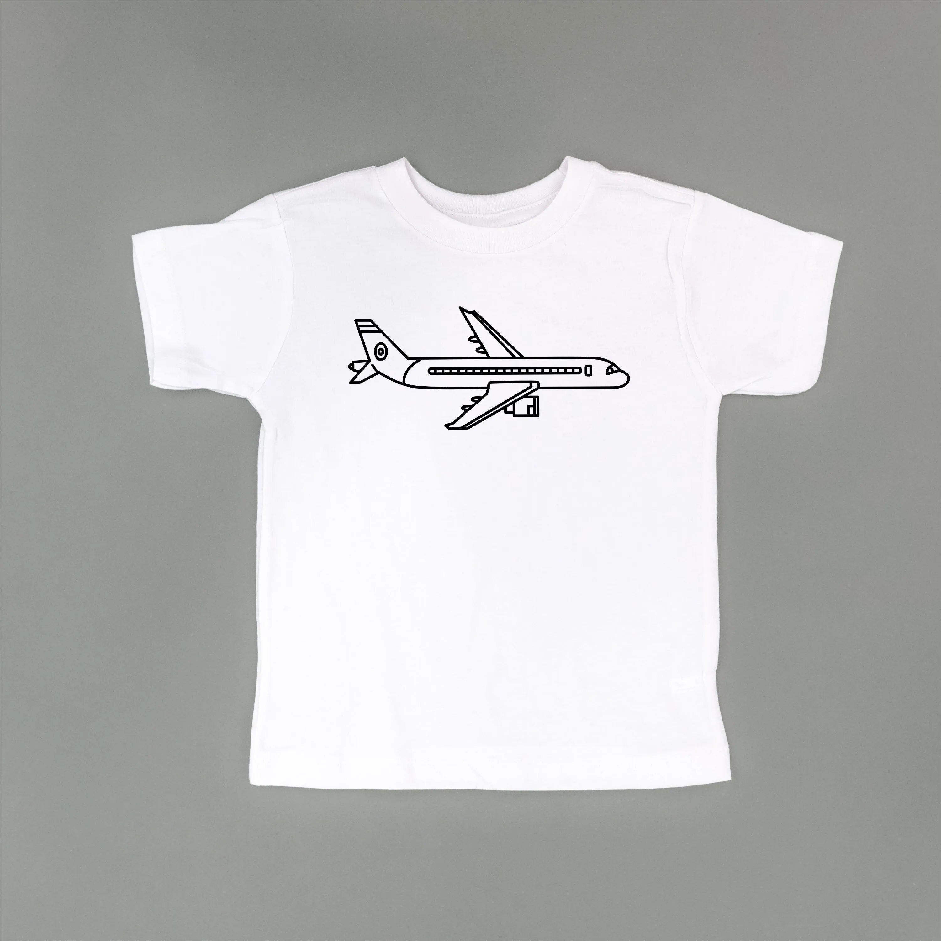 AIRPLANE - Minimalist Design - Short Sleeve Child Shirt