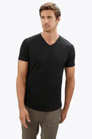 AO VNeck Curve Hem Tee