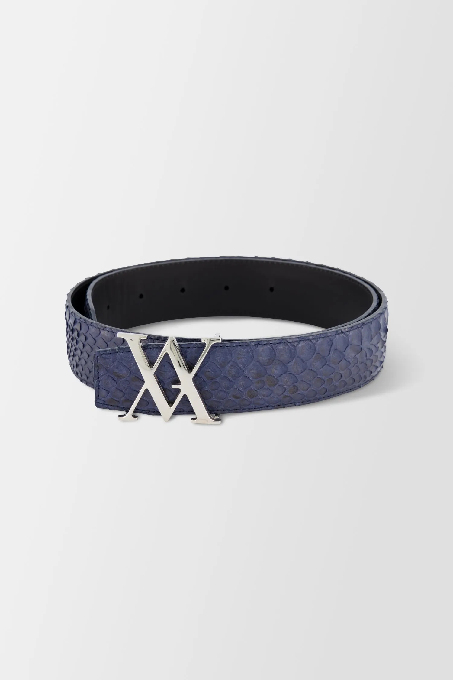 Artioli Blue Python Belt