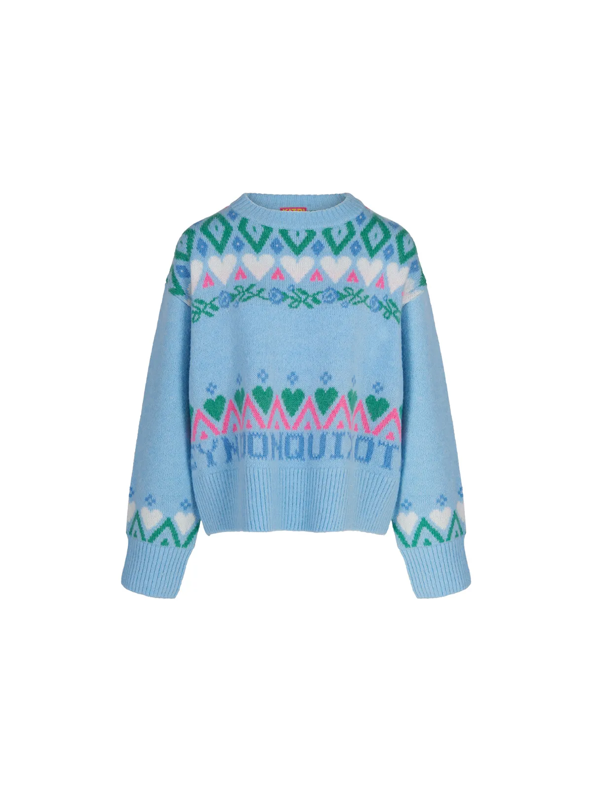 Ashley Blue Fairisle Knit Jumper