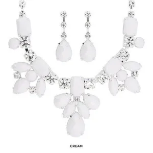 Austrian Crystal Accent Necklace with matching Earrings