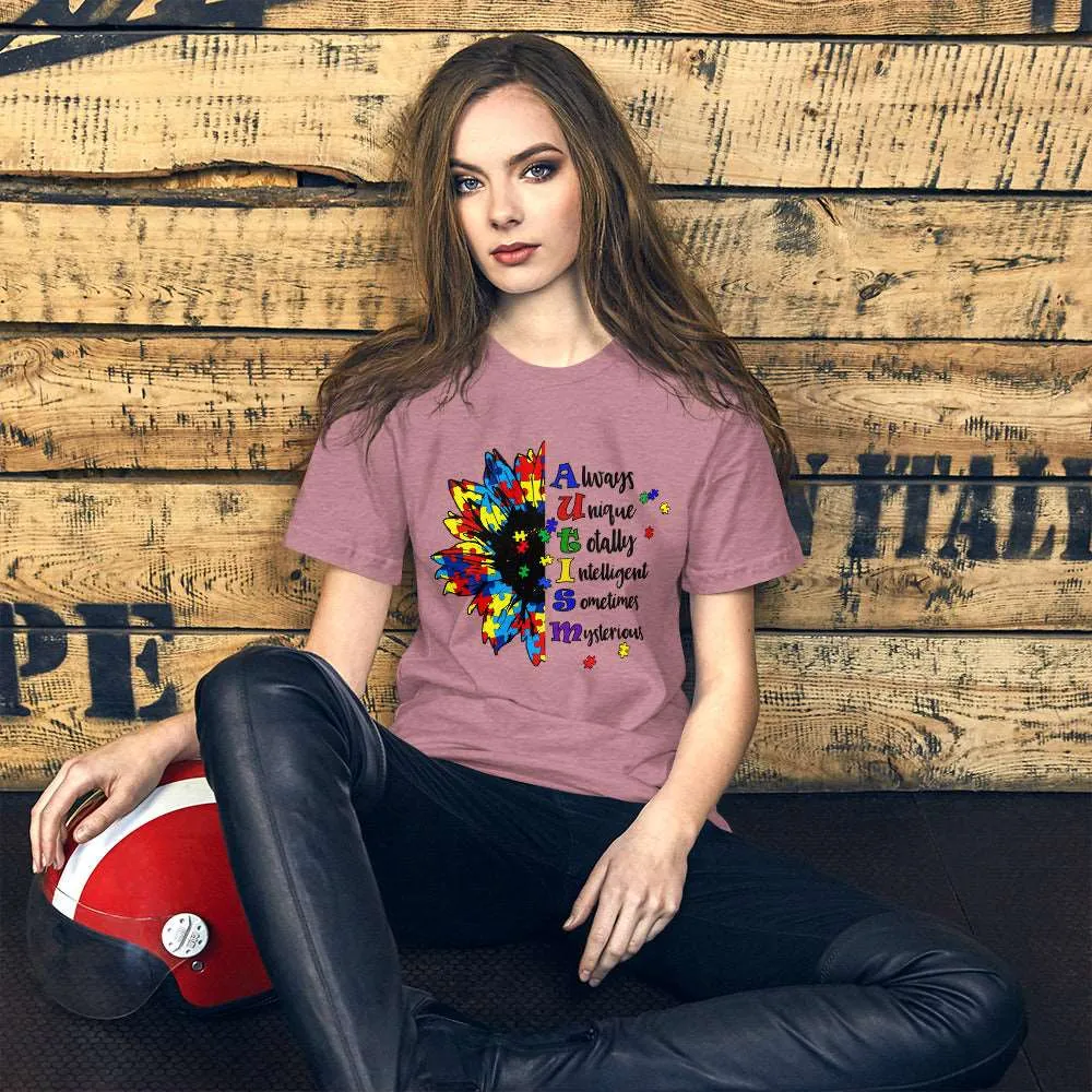 Autism Awareness T-Shirt Sunflower