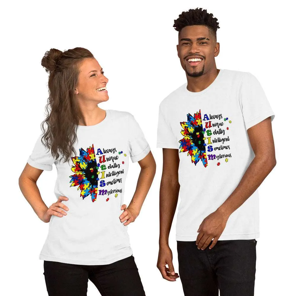 Autism Awareness T-Shirt Sunflower