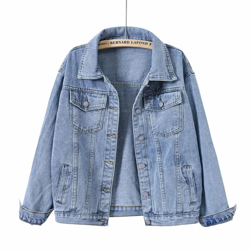 Autumn Loose Casual Outwear Denim Jackets