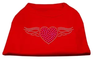 Aviator Rhinestone Shirt Red XXXL(20)