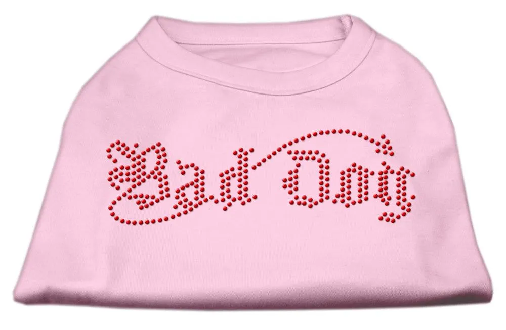 Bad Dog Rhinestone Shirts Light Pink XXL (18)