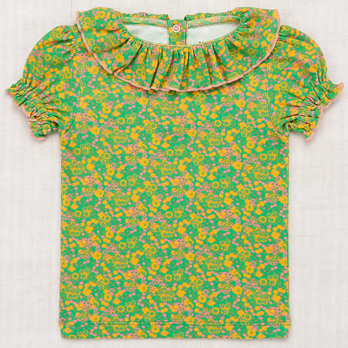 Balloon Sleeve Paloma Tee in Clover Tisbury Garden by Misha & Puff