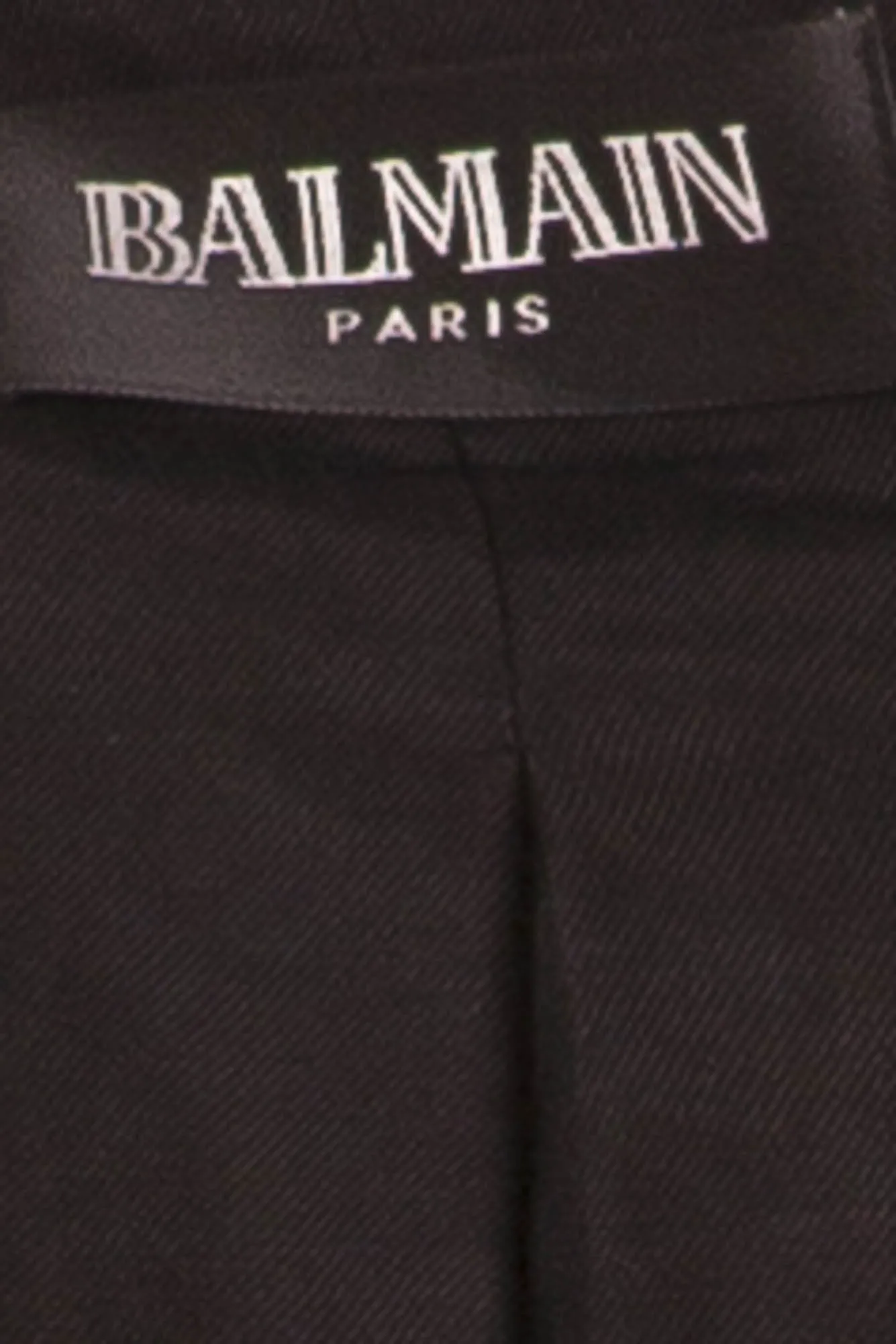 Balmain - Belted Black Wool/Cashmere Jacket - FR 40