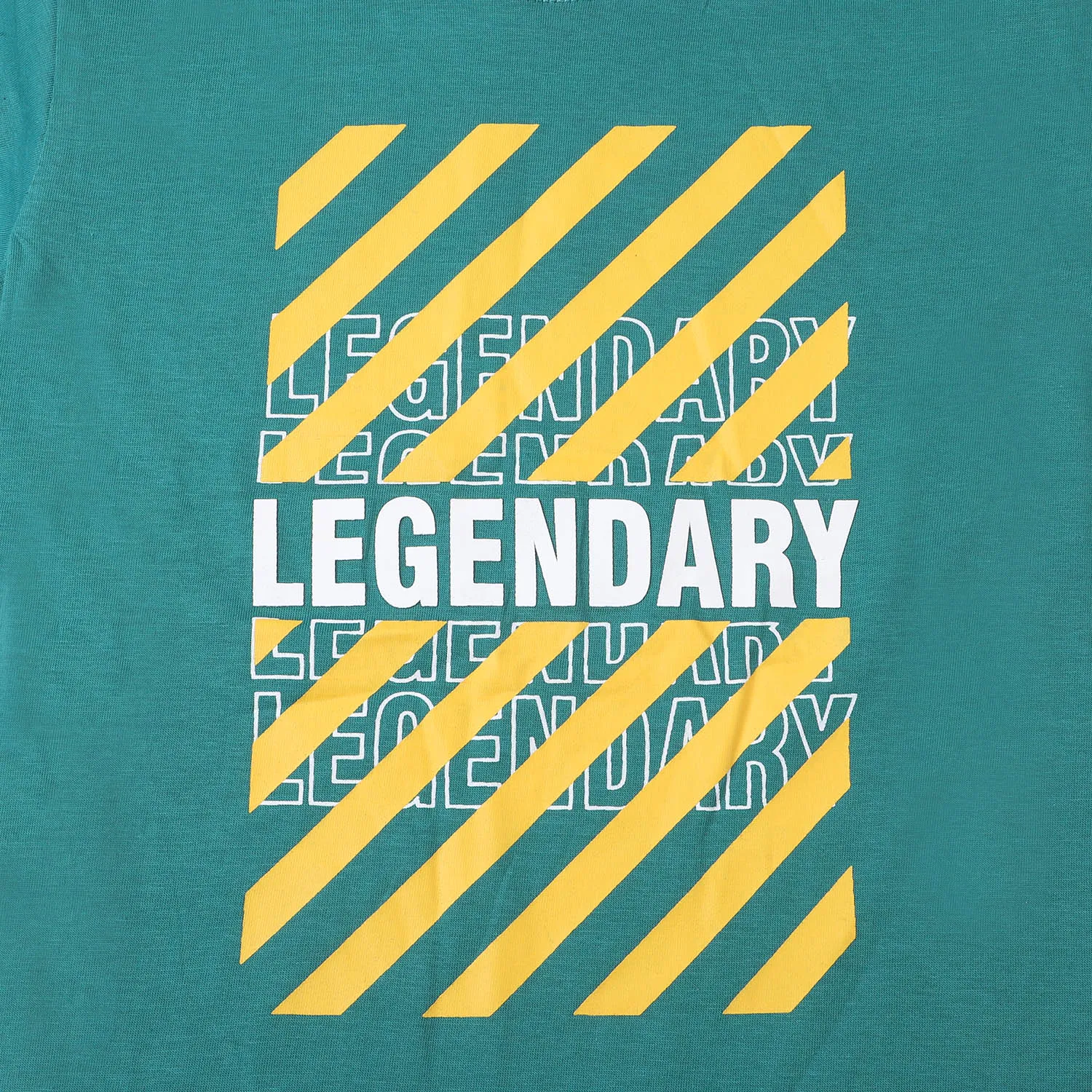 Boys Cotton T-Shirt Legendary - Teal Green