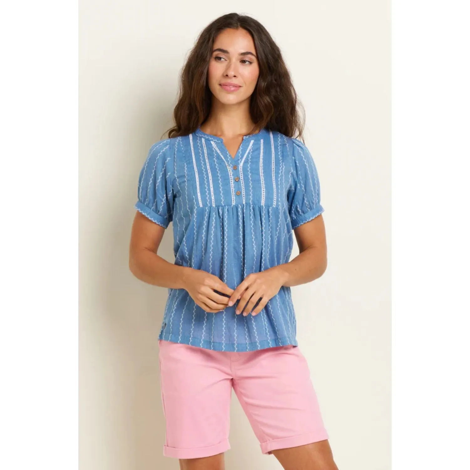 Brakeburn 12 Blue Sadie Blouse