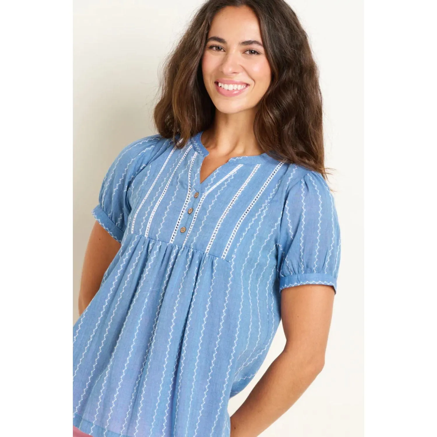 Brakeburn 12 Blue Sadie Blouse