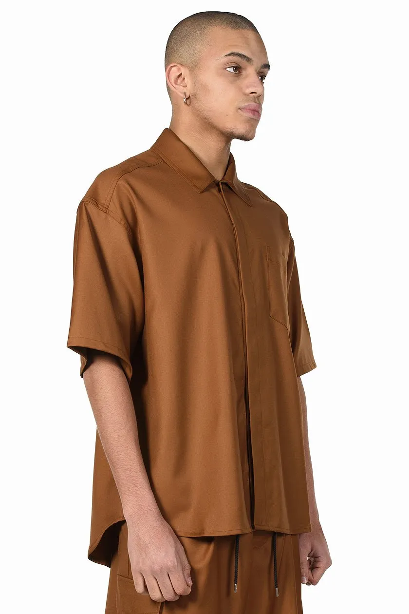 Brown Tobacco Minimal Shirt