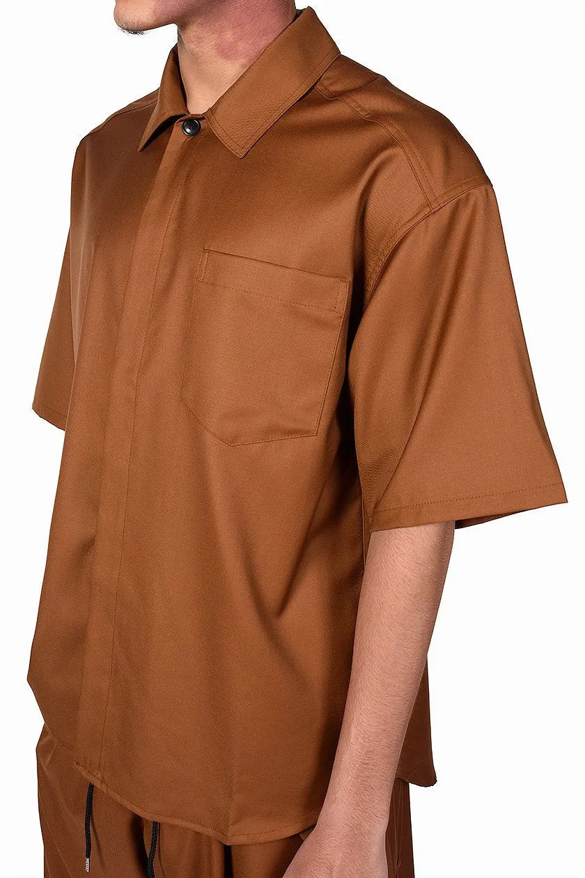 Brown Tobacco Minimal Shirt