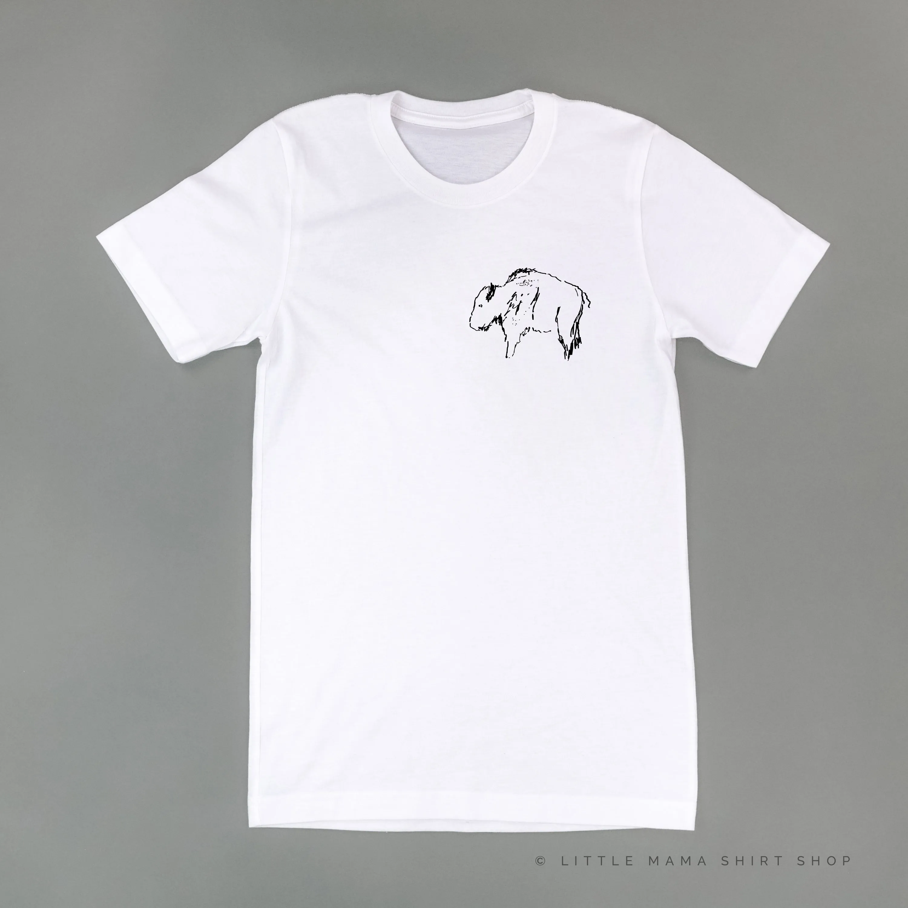 BUFFALO - Pocket Design - Unisex Tee