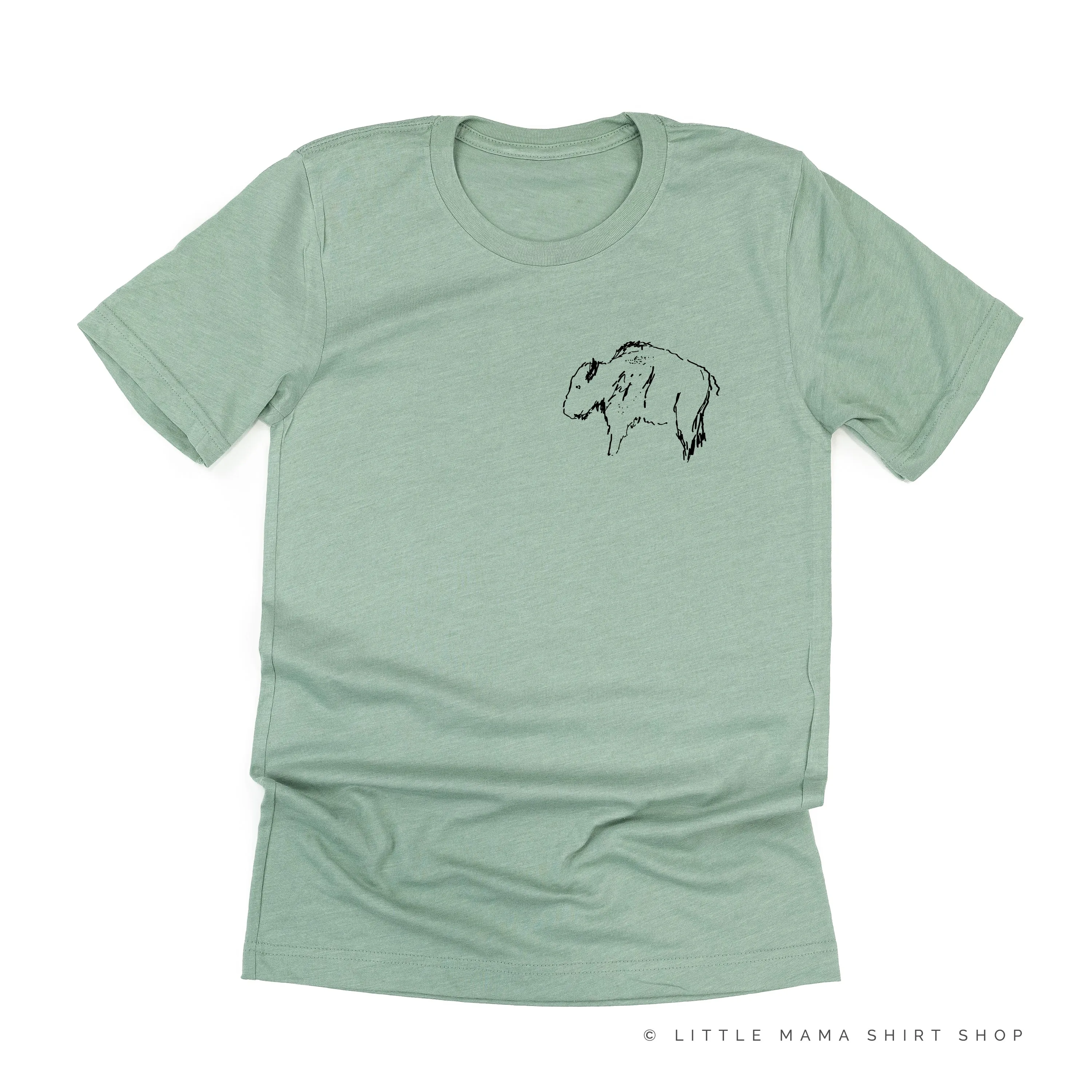 BUFFALO - Pocket Design - Unisex Tee