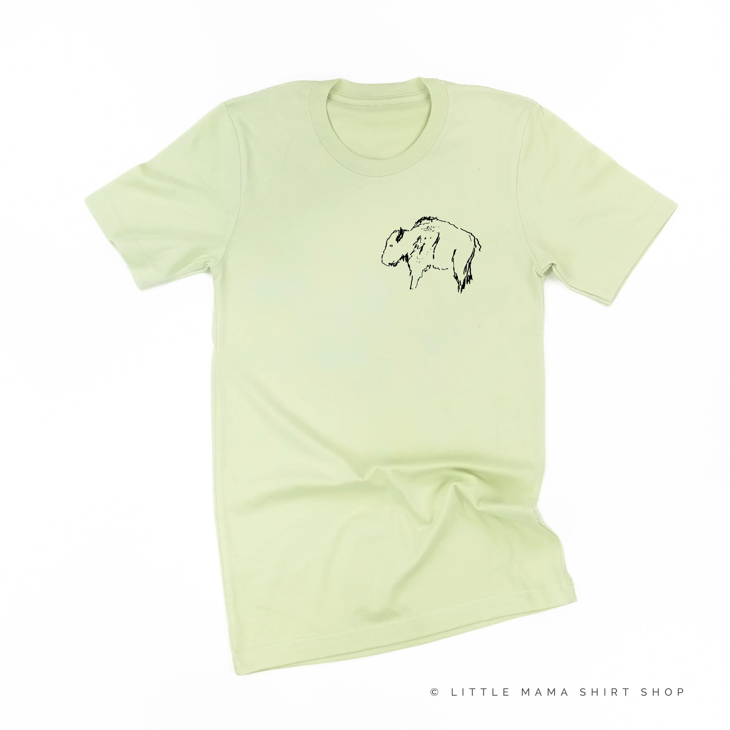 BUFFALO - Pocket Design - Unisex Tee