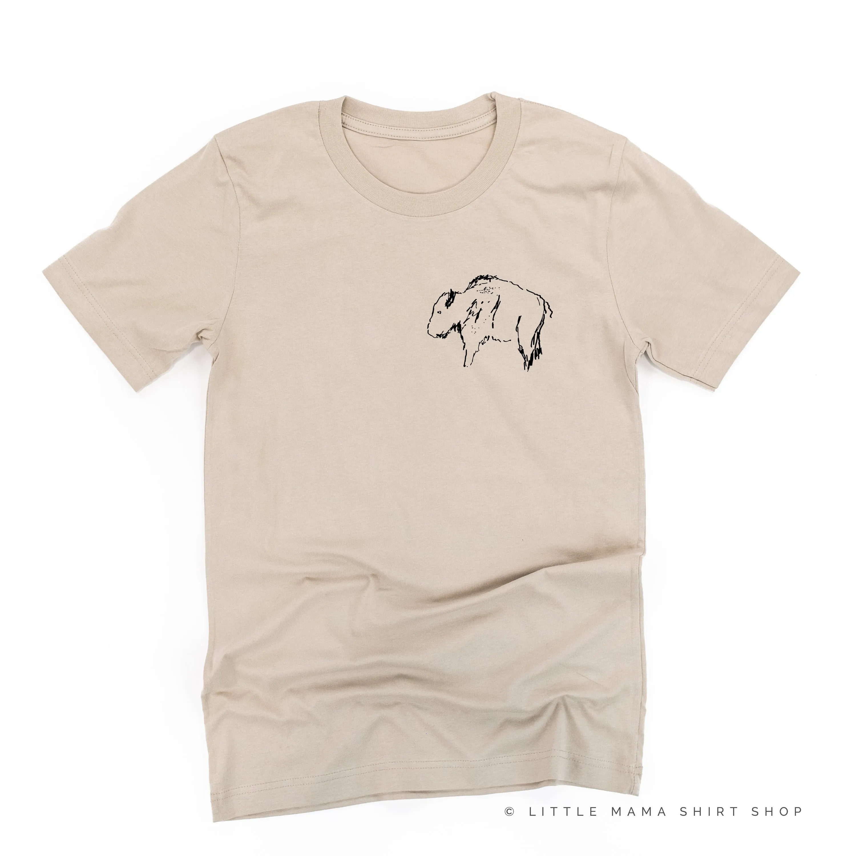 BUFFALO - Pocket Design - Unisex Tee