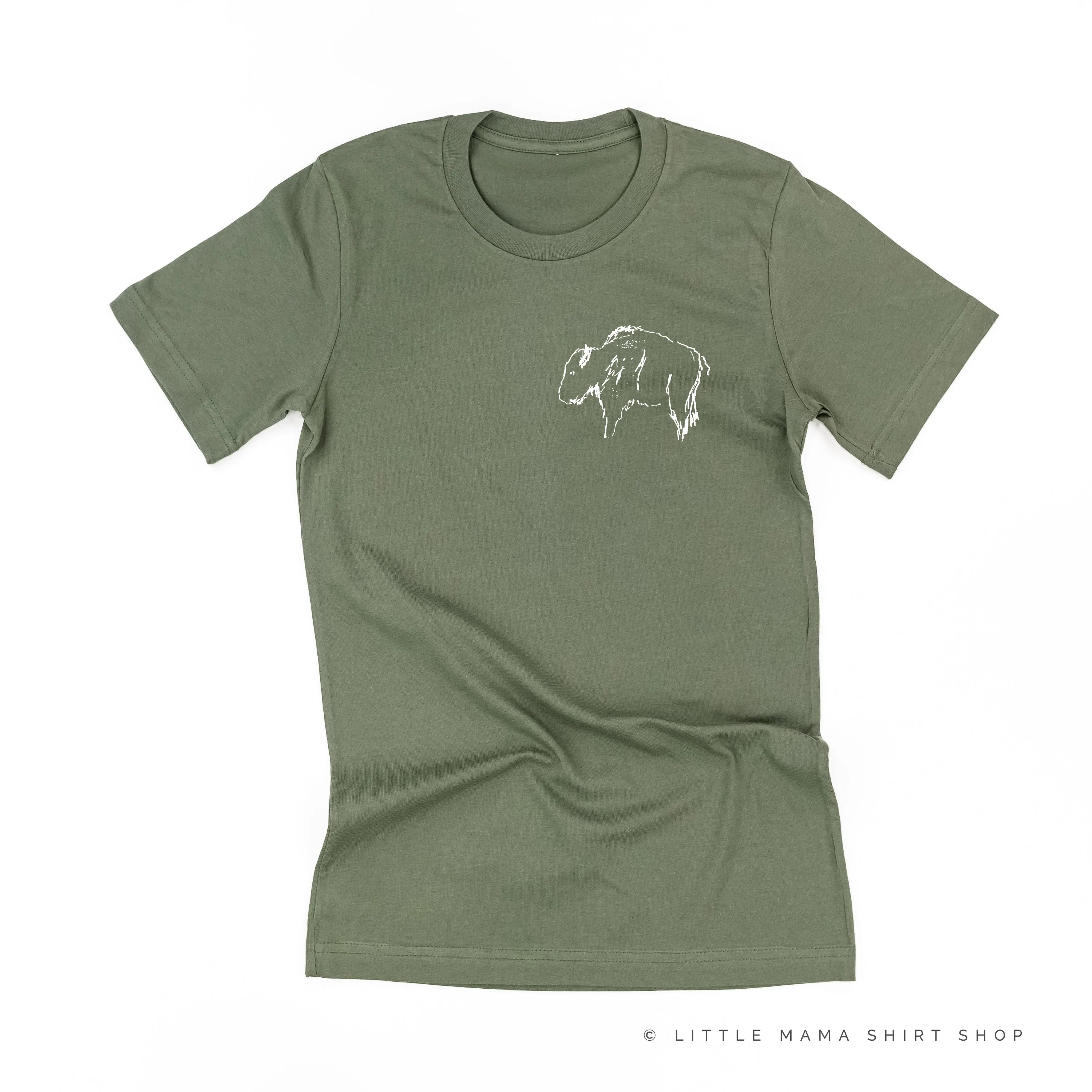 BUFFALO - Pocket Design - Unisex Tee