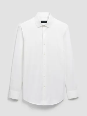 Bugatchi Ooohcotton Solid Sport Shirt - White