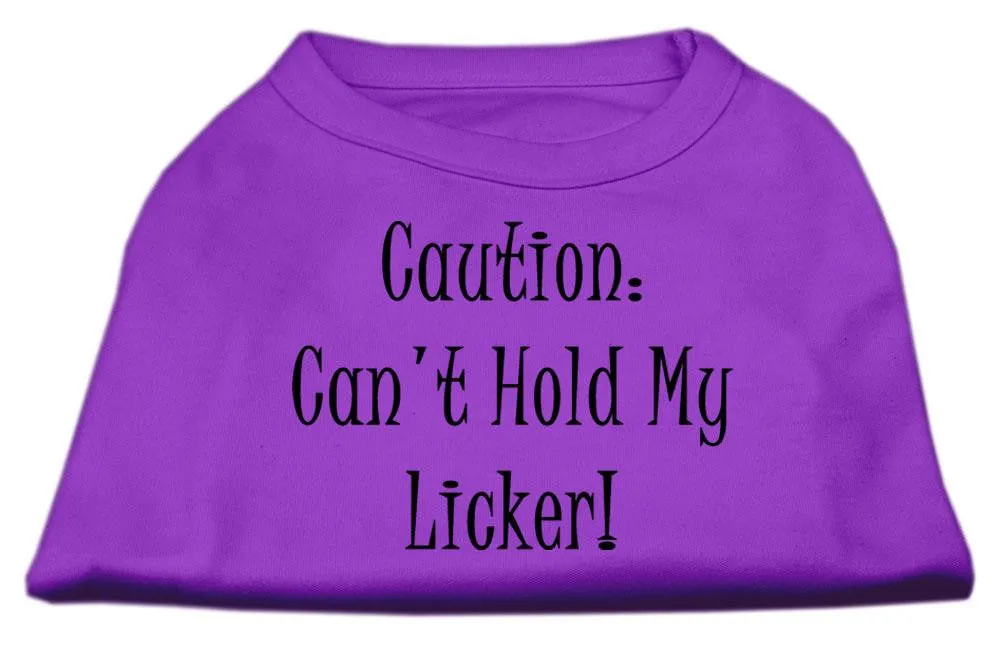 Can't Hold My Licker Screen Print Shirts Purple XXXL (20)