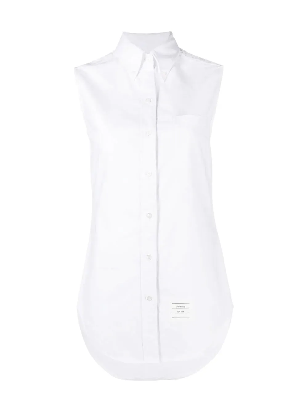 Classic Sleeveless Button Down Top