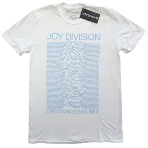 CLEARANCE - T-Shirt - Joy Division - Unknown Pleasures - Blue on White