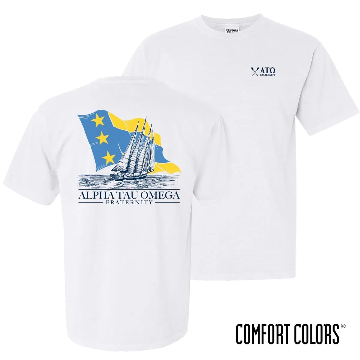 Comfort Colors White Seafarer Short Sleeve Tee