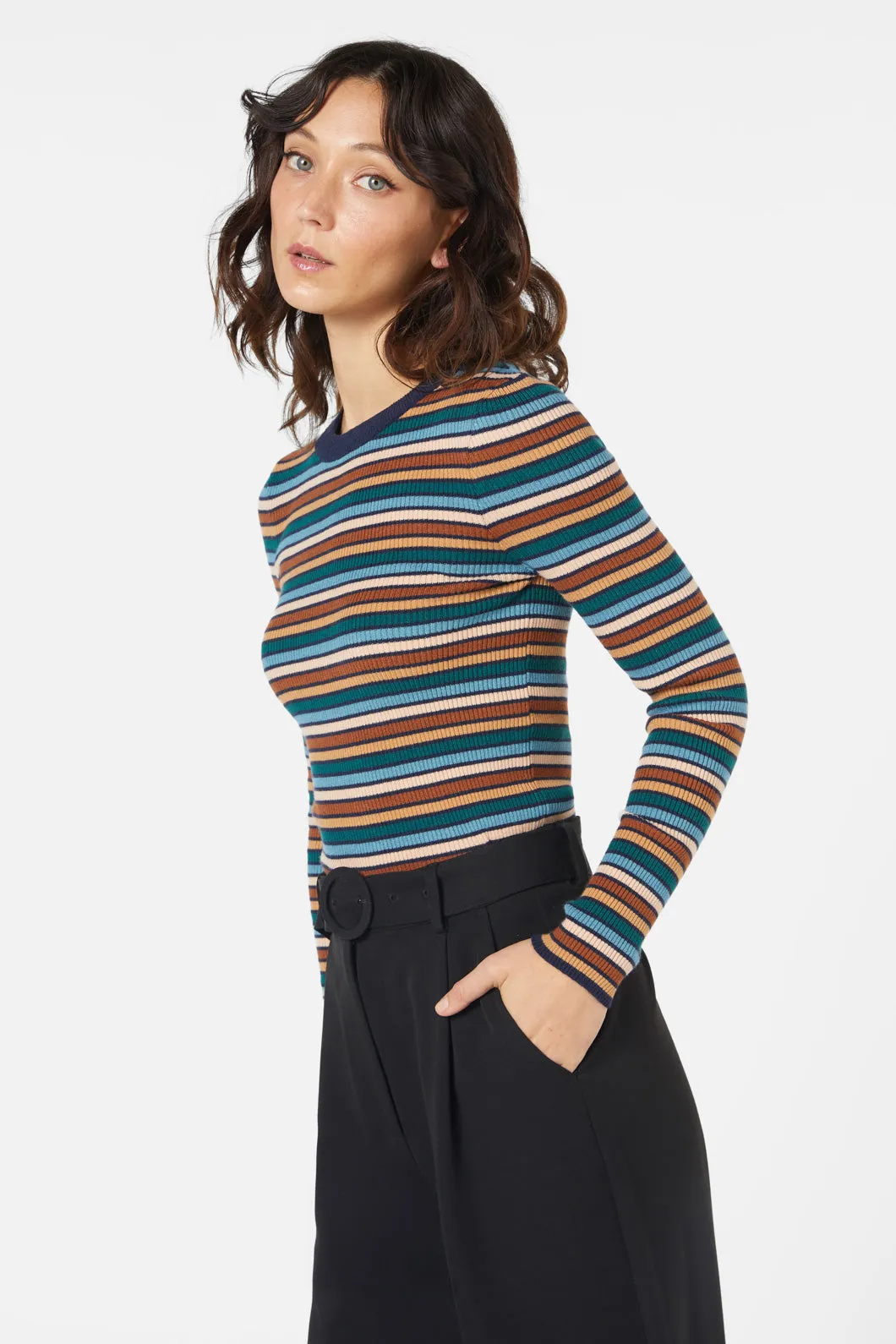 Darcy Stripe Knit Top