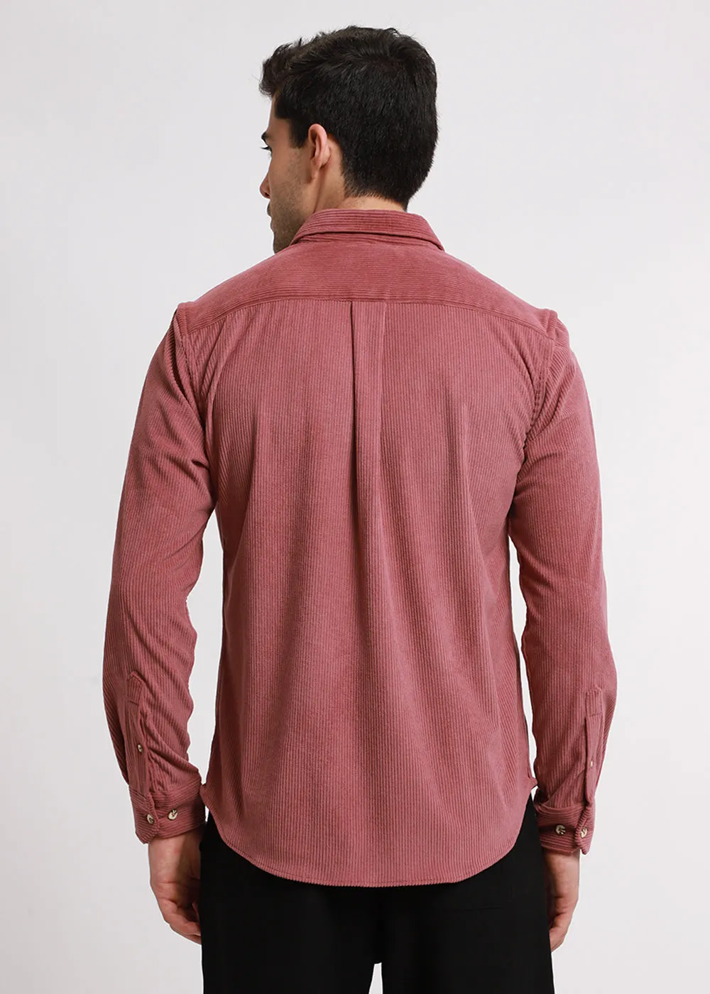 Dark Peach Corduroy Shirt