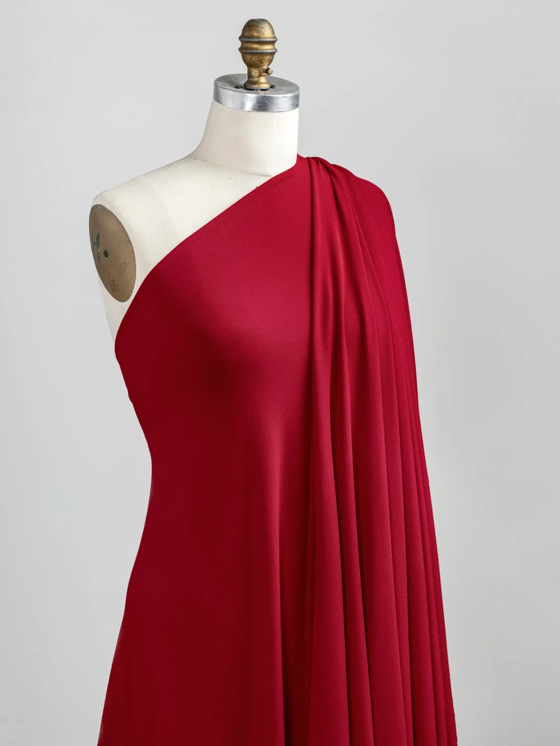 Drapey Tencel Modal Stretch Jersey Knit - Red - Swatch