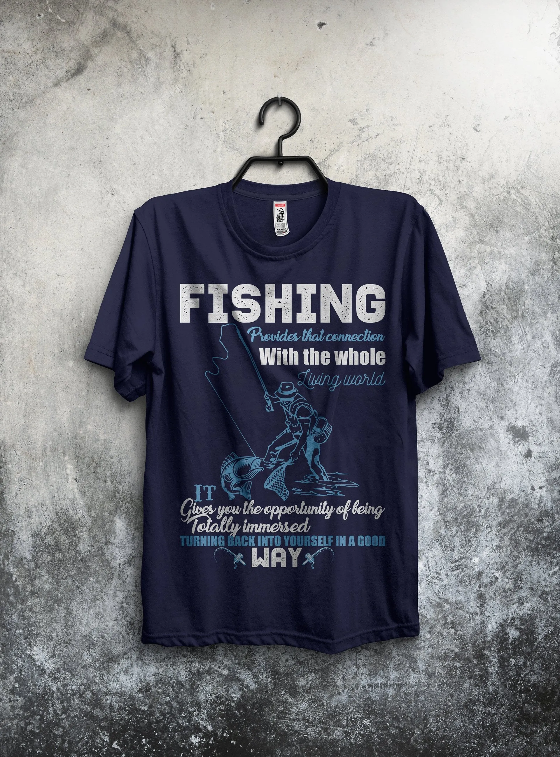 Fishing T-Shirts Design Bundle With Free Mockup