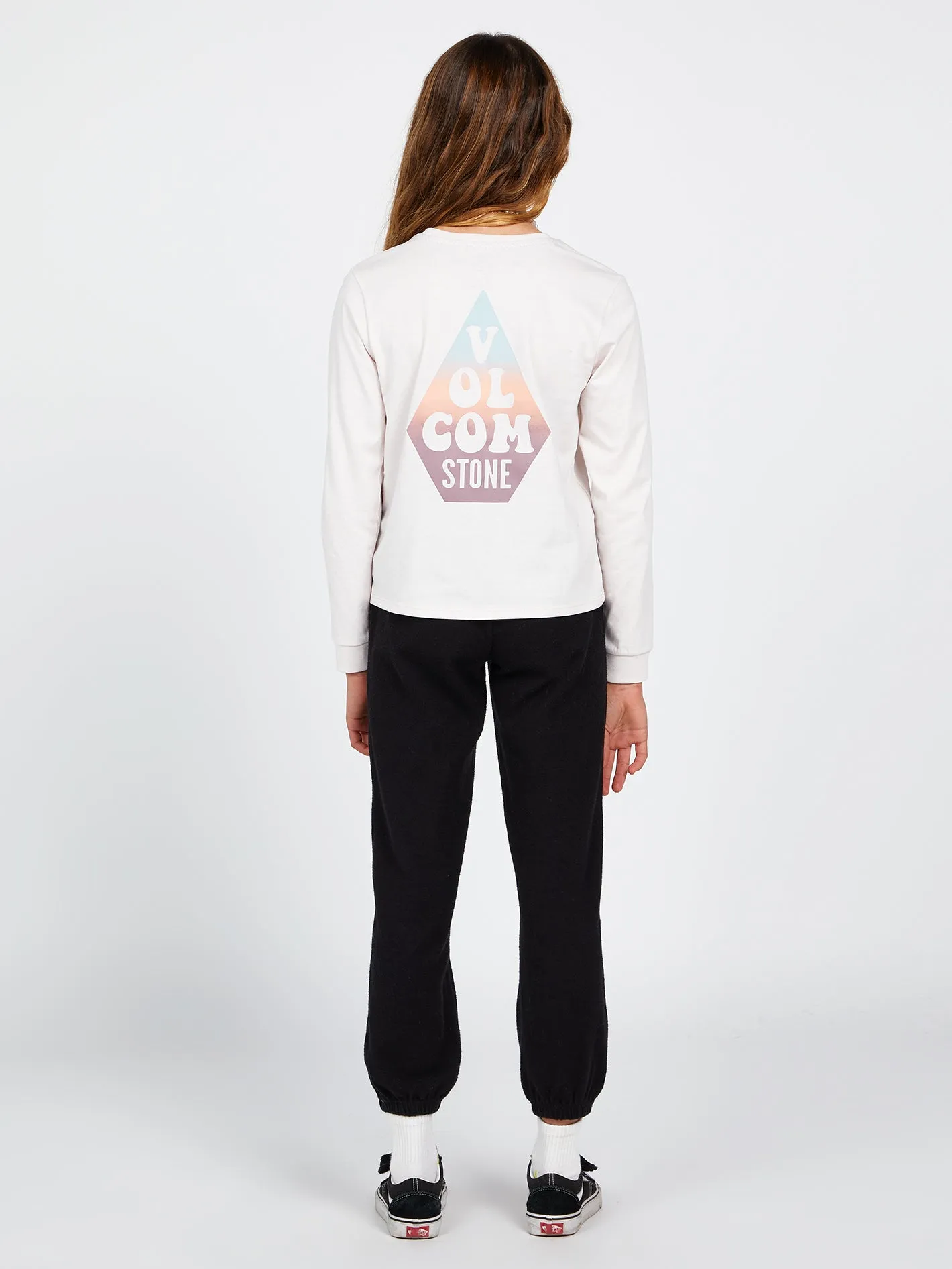 Girls Made From Stoke Long Sleeve Tee - Ash