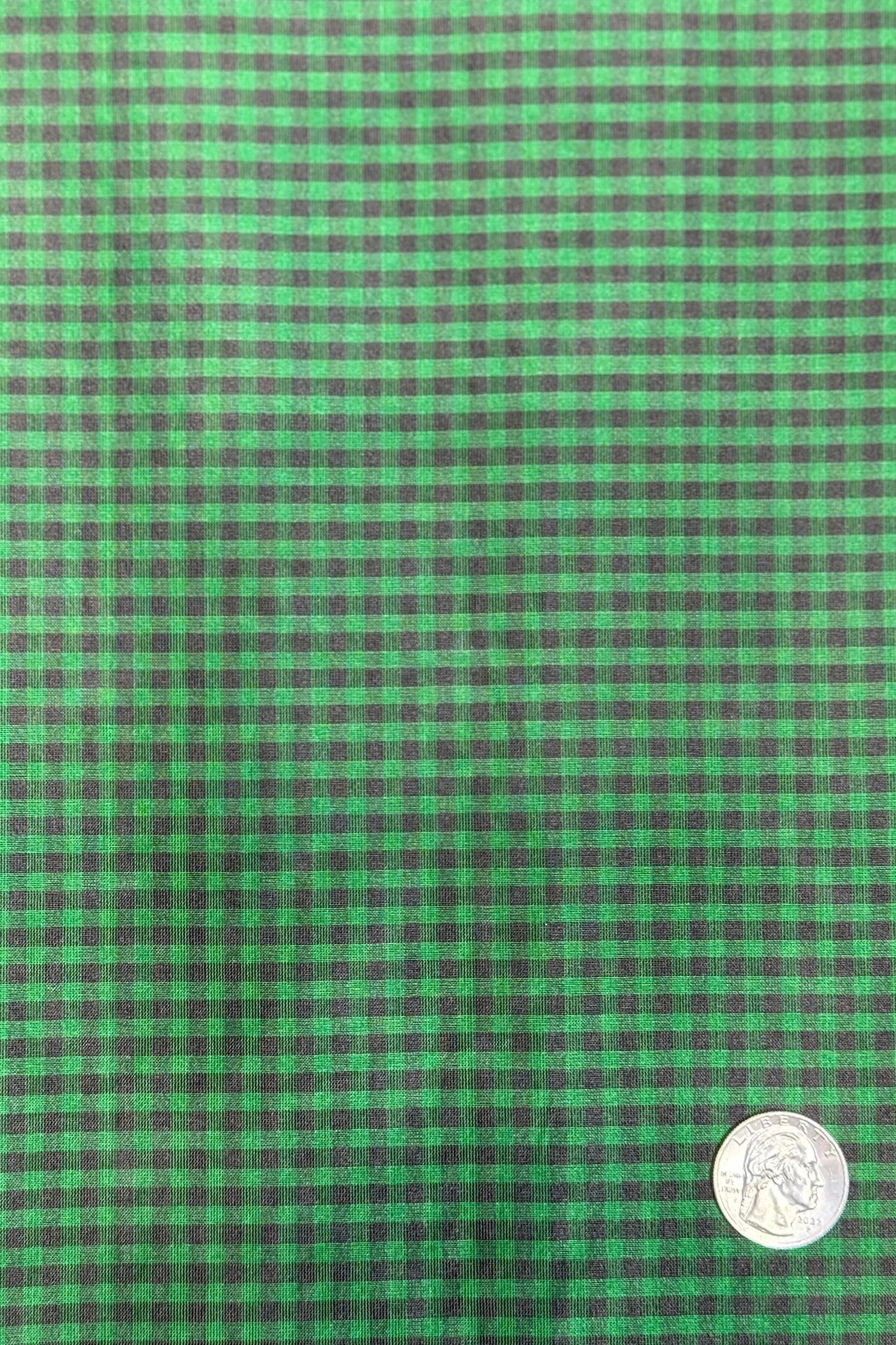 Green/Black Organza Plaids