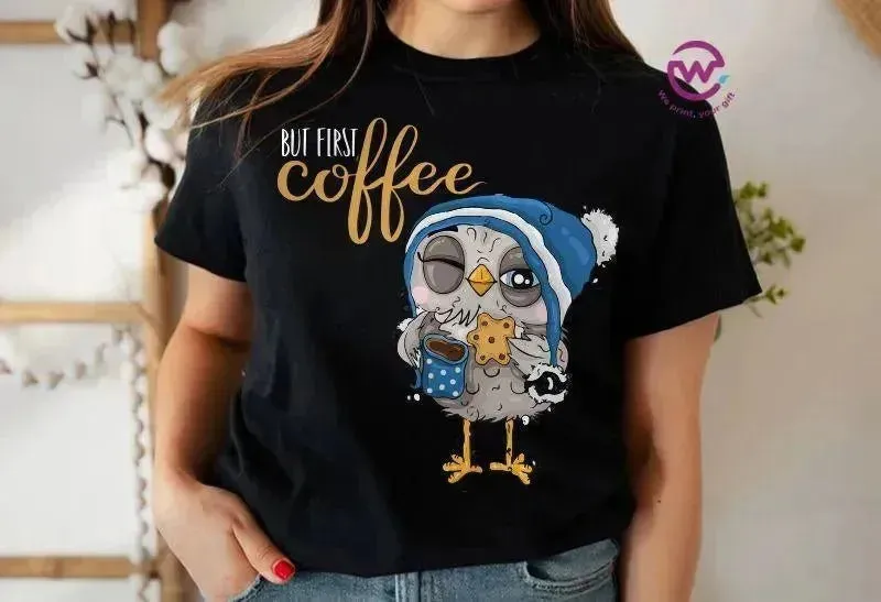 Half sleeve T-shirt- Owl-B