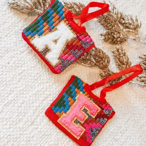 Handmade Huipil Top Ornament – Authentic Mayan Christmas Decor