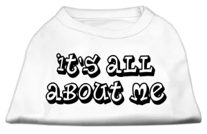 It's All About Me Screen Print Shirts White XS (8)