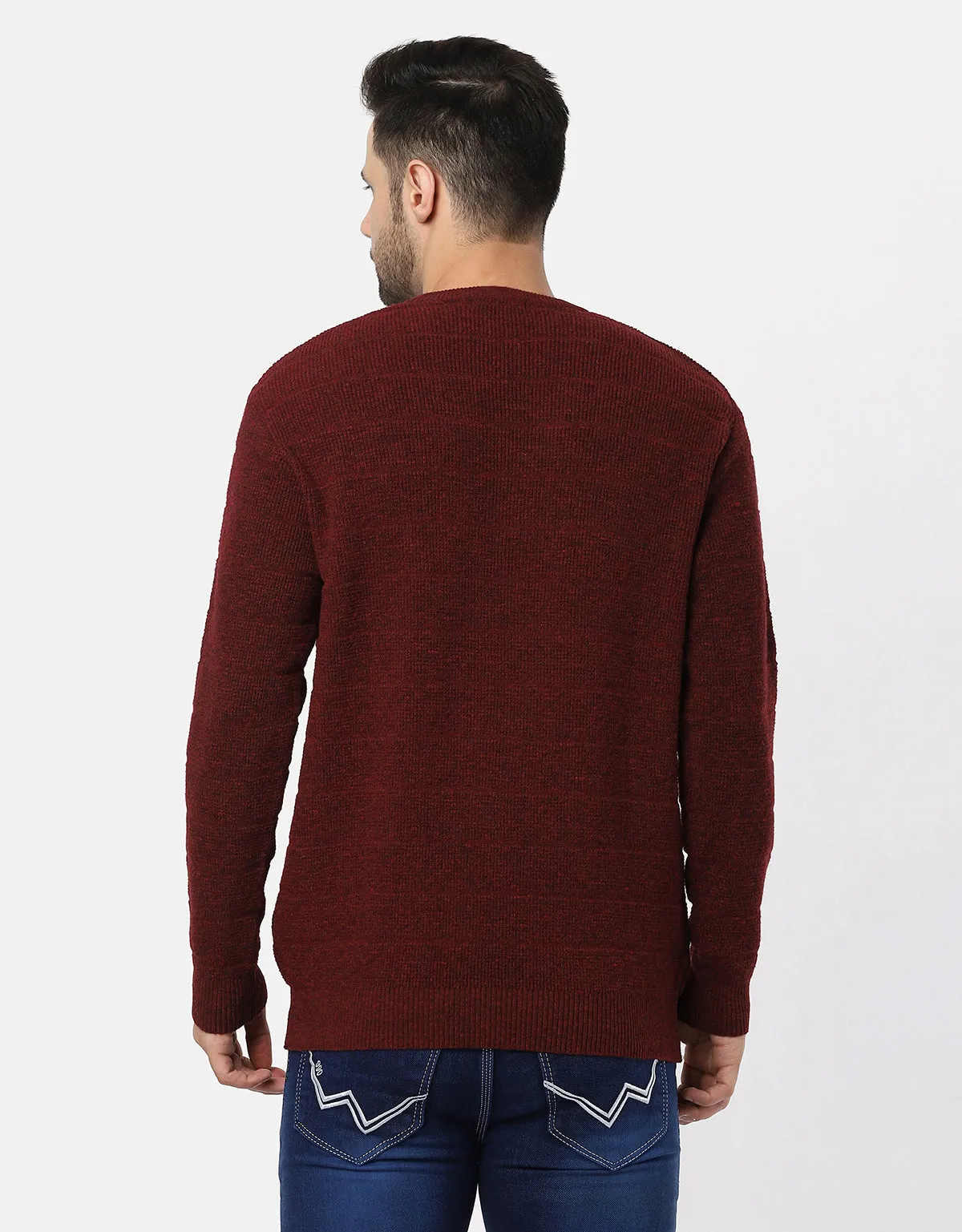 Knitted V-Neck Gents Pullover