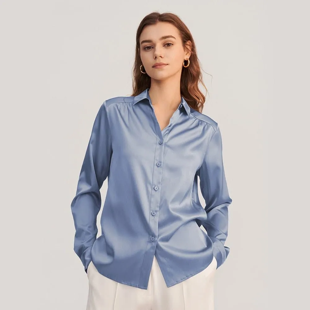 Long Sleeve Silk Blouse