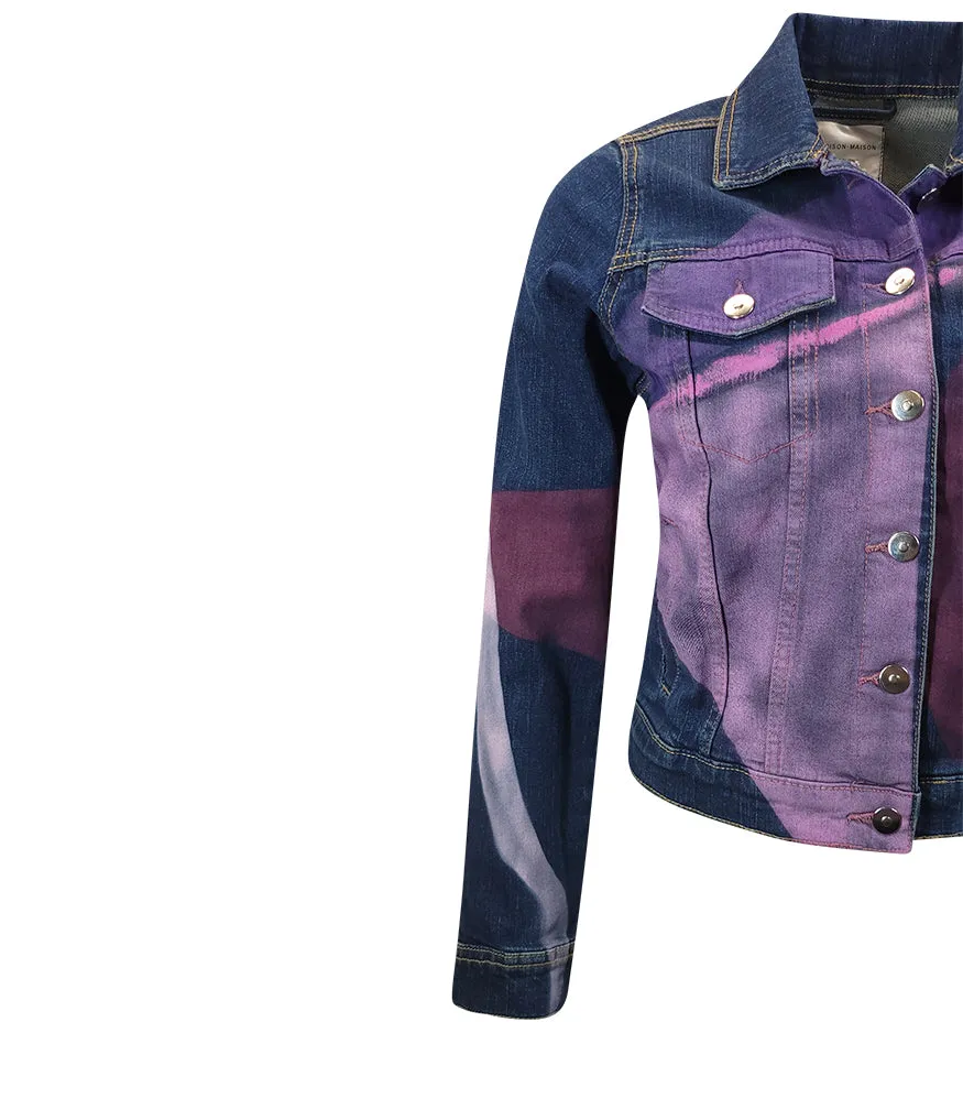 Marilyn Stretch Denim Cotton Multicolor Jacket