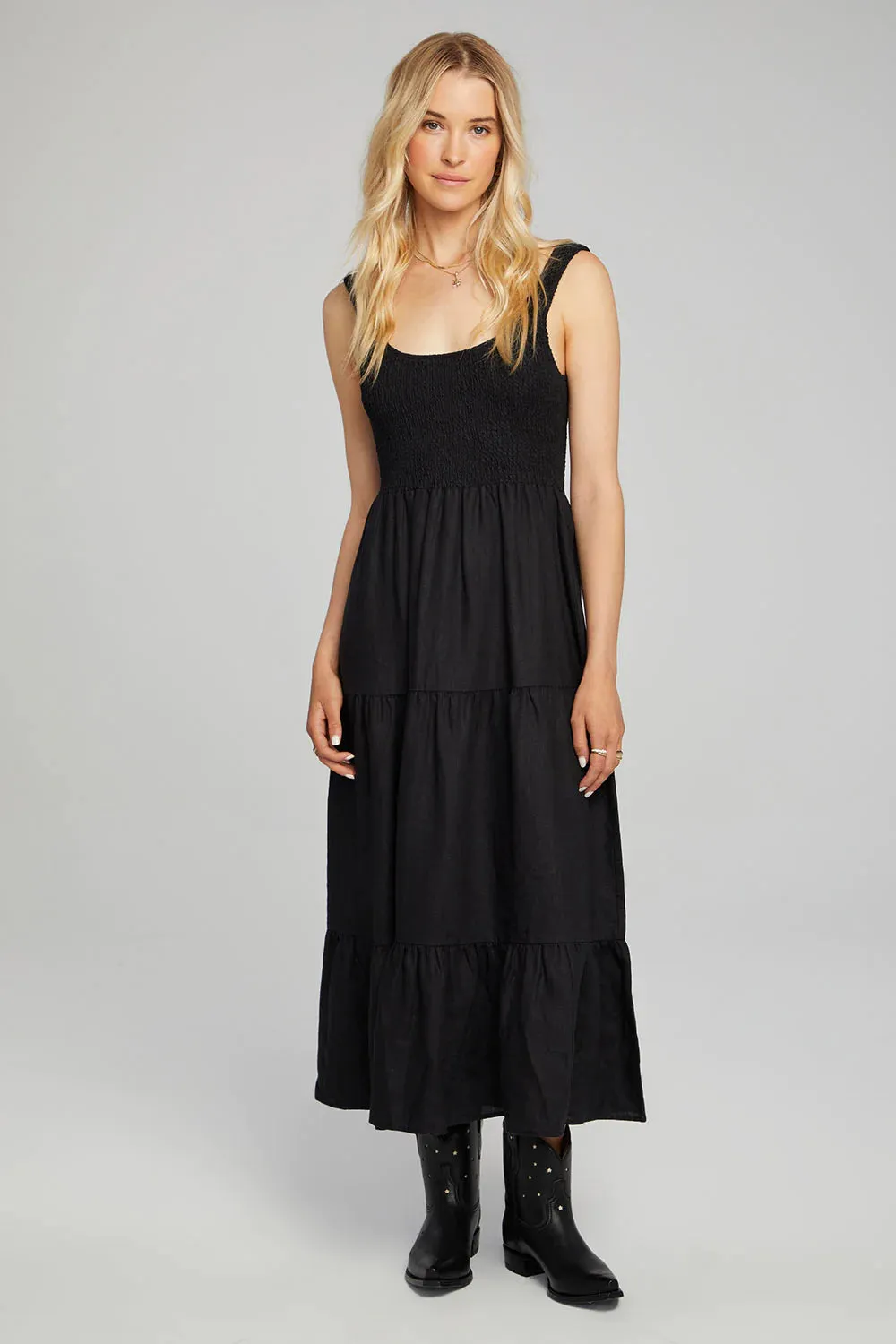 Memphis Midi Dress - Black