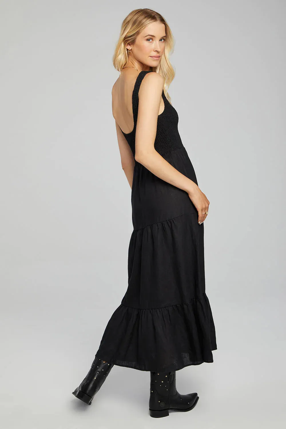 Memphis Midi Dress - Black