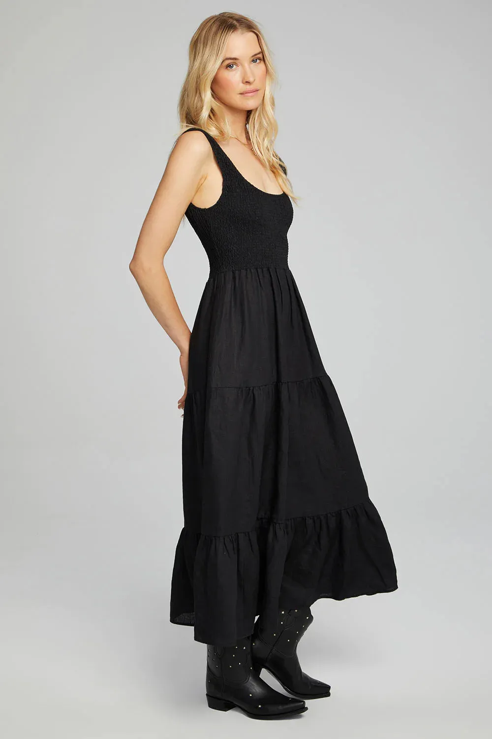 Memphis Midi Dress - Black