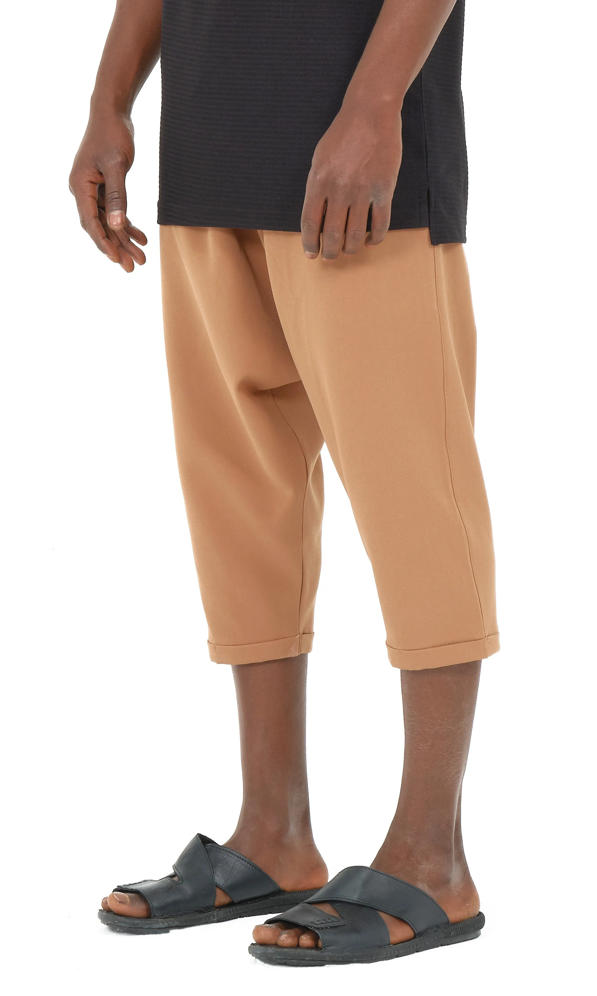 QL Relaxed Bermuda AZUR S24 in Dark Camel