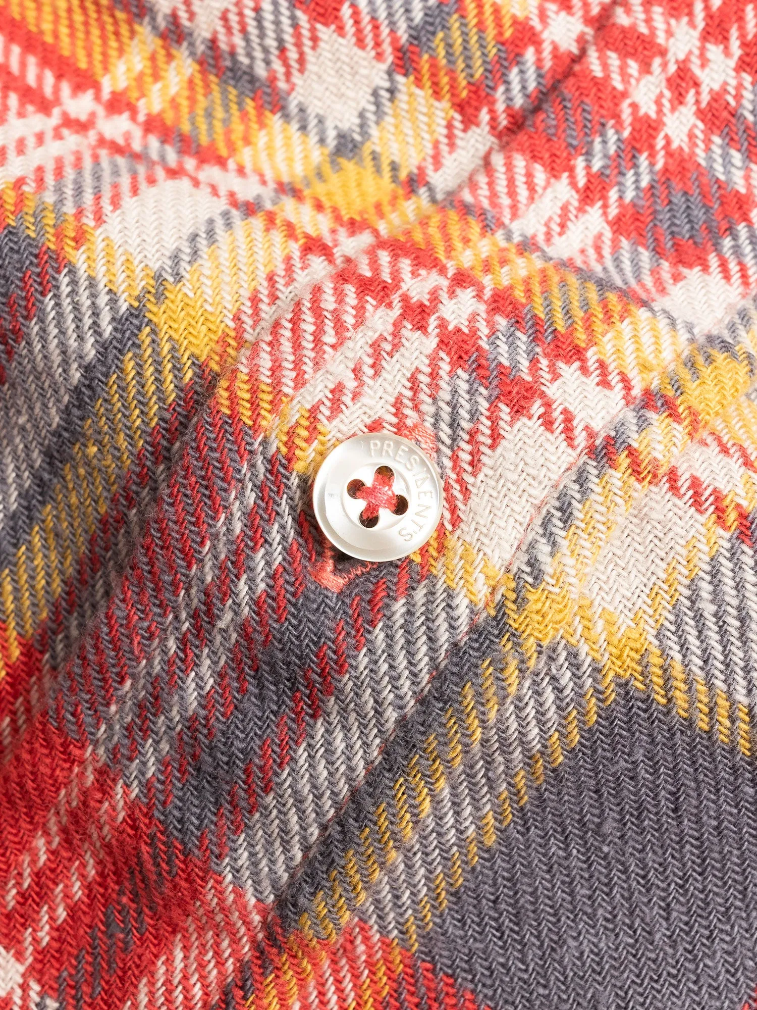 "Vespa P's" Check Flannel in Red