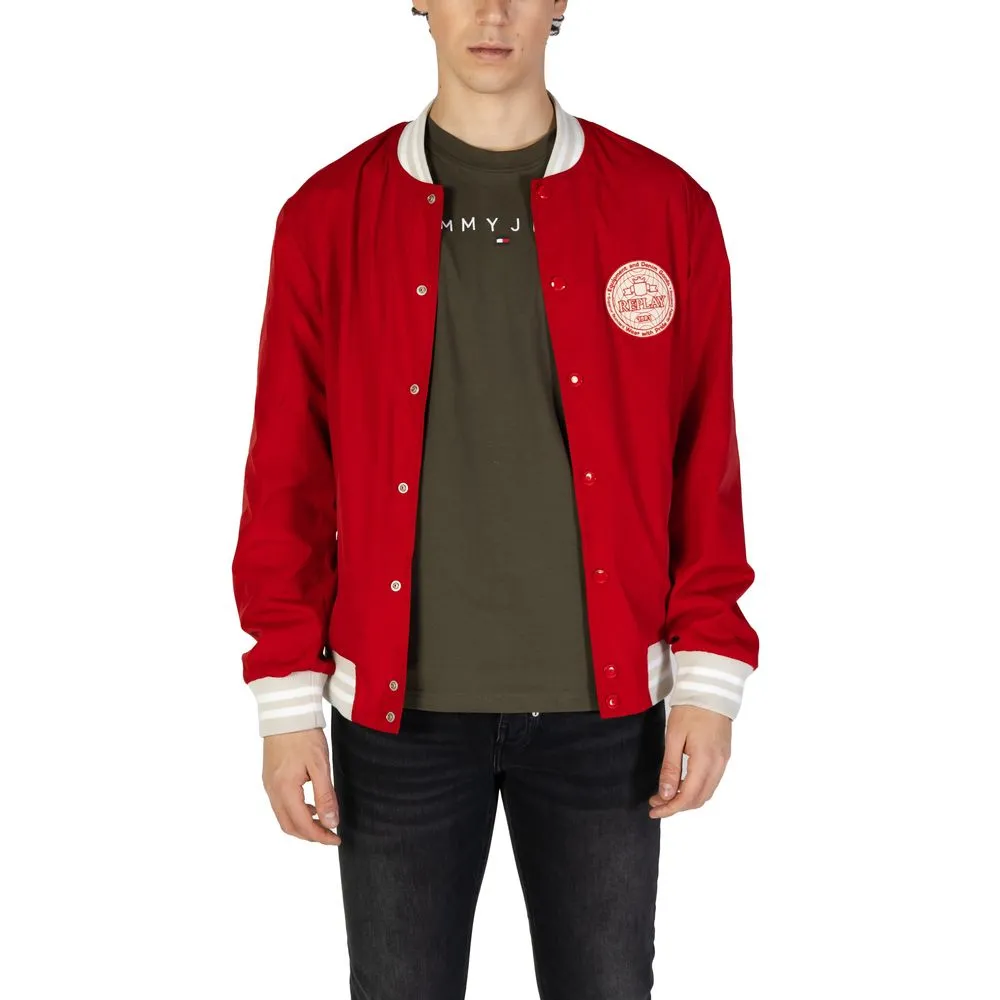 Replay Red Cotton Jacket