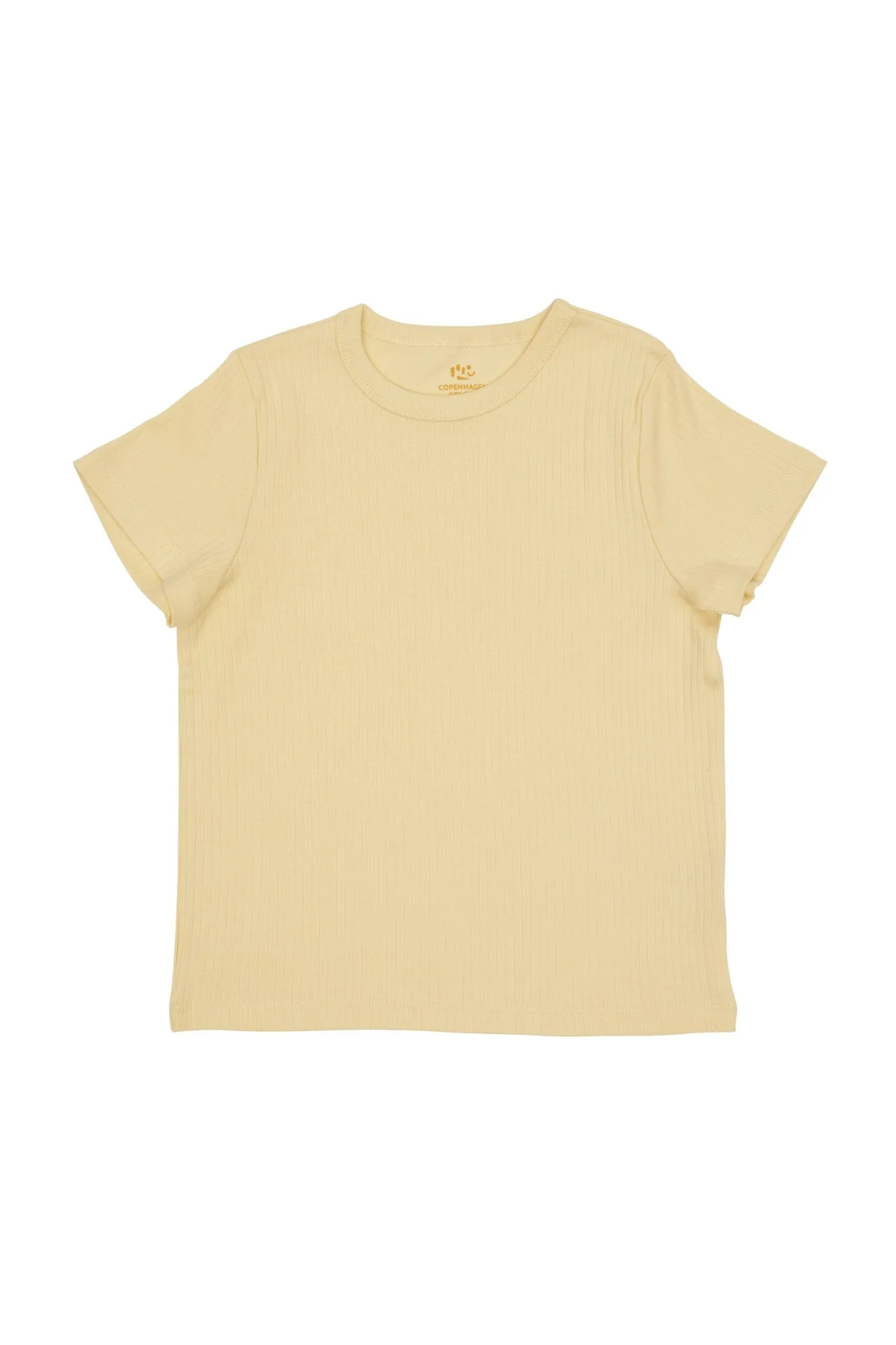 RIB JERSEY CLASSIC TEE - PALE YELLOW