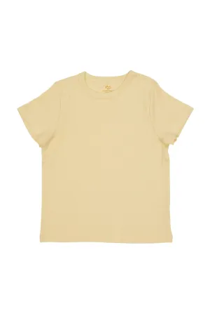 RIB JERSEY CLASSIC TEE - PALE YELLOW