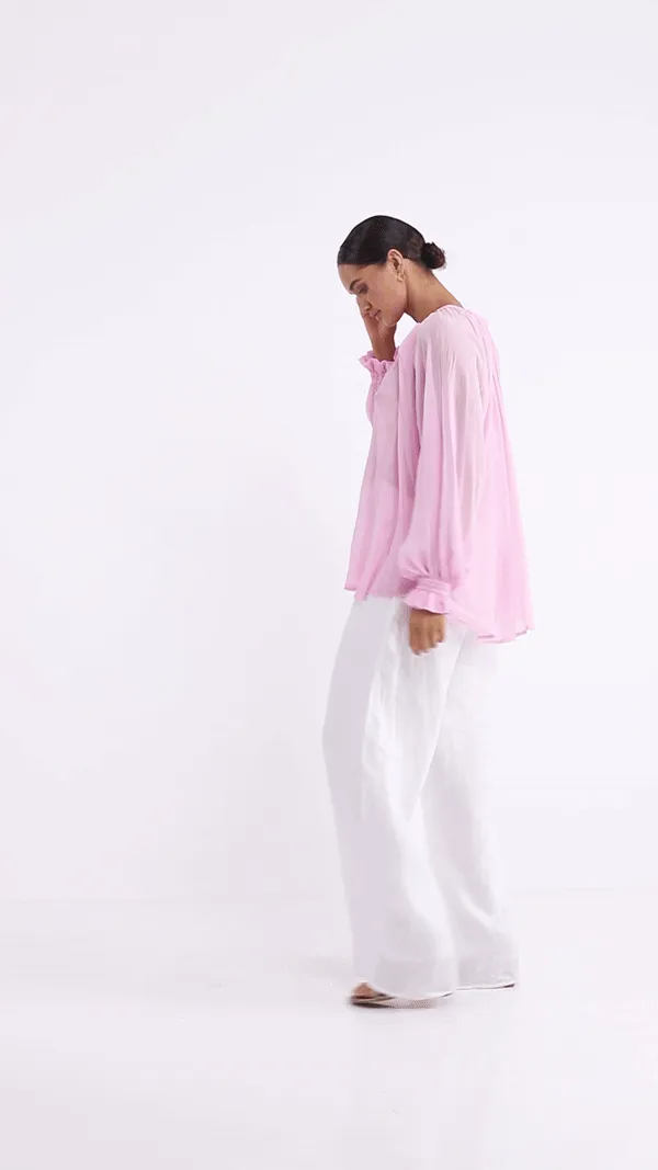 Ruthie Blouse - Daisy Pink