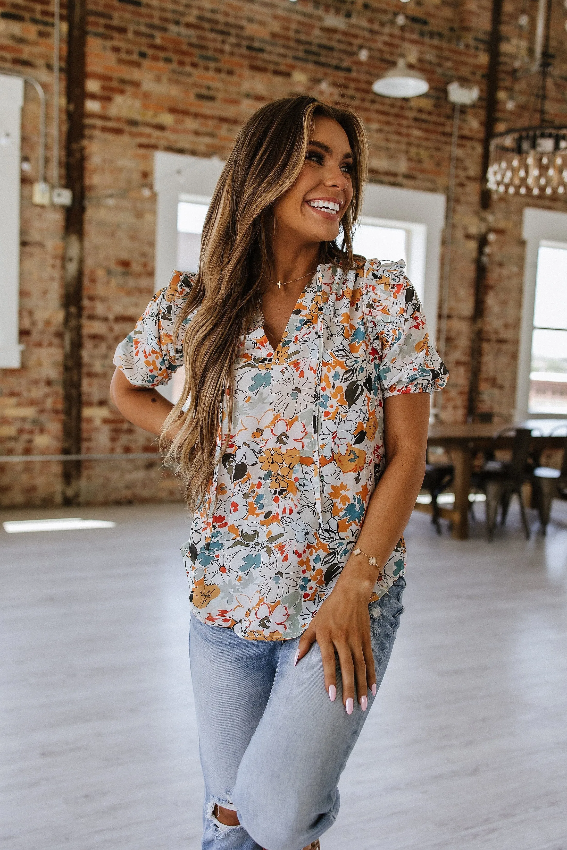 SALE - Misha Floral Print Blouse | S-XL